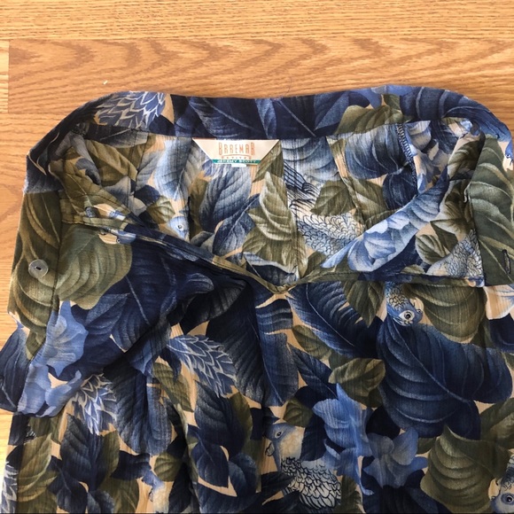 Vintage print side button ankle skirt - Picture 5 of 6